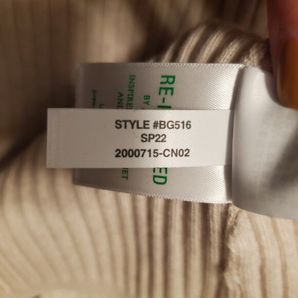 NEW J. Crew Merino Blend Ribbed Henley Sweater Dress Heather Flax Size L Neutral - Picture 6 of 8